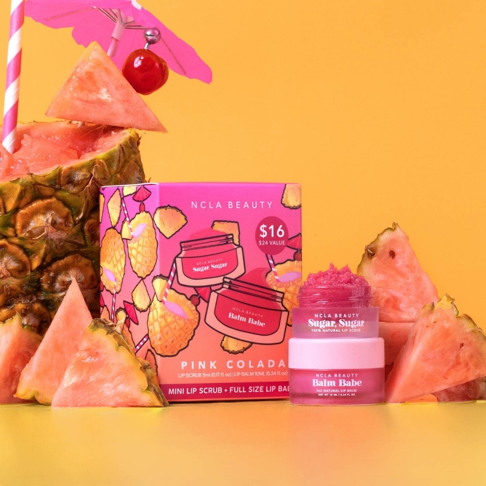 Pink Colada Lip Scrub and Balm Set